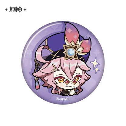 Genshin Impact Sumeru Themed Chibi Character Expression Badge