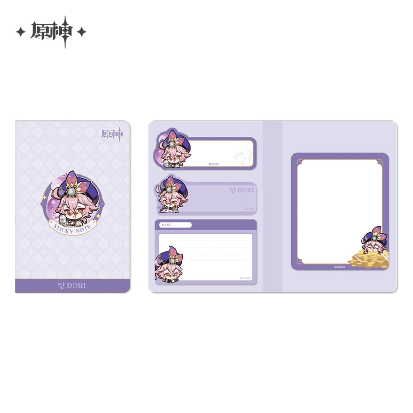 Genshin Impact Chibi Emoji Sticky Notes - Sumeru