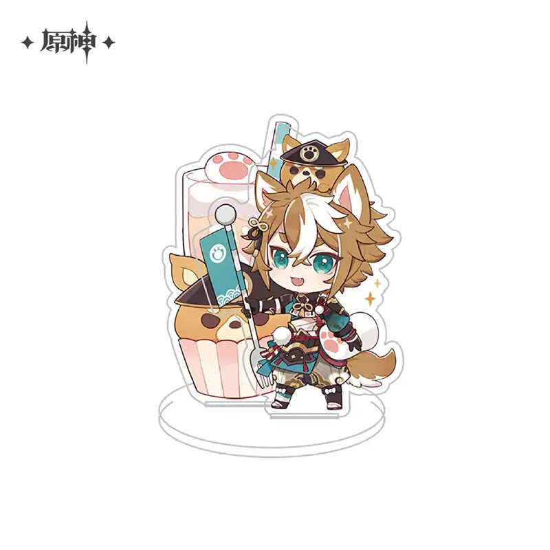 Genshin Impact Offline Store Theme Series Chibi Character Double Layer Standee