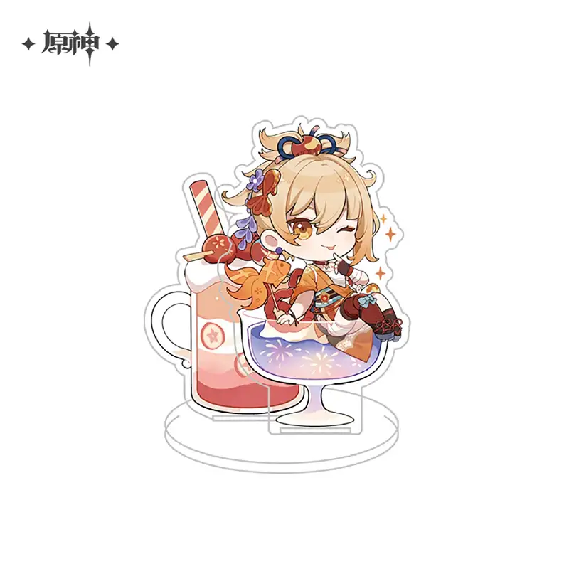 Genshin Impact Offline Store Theme Series Chibi Character Double Layer Standee