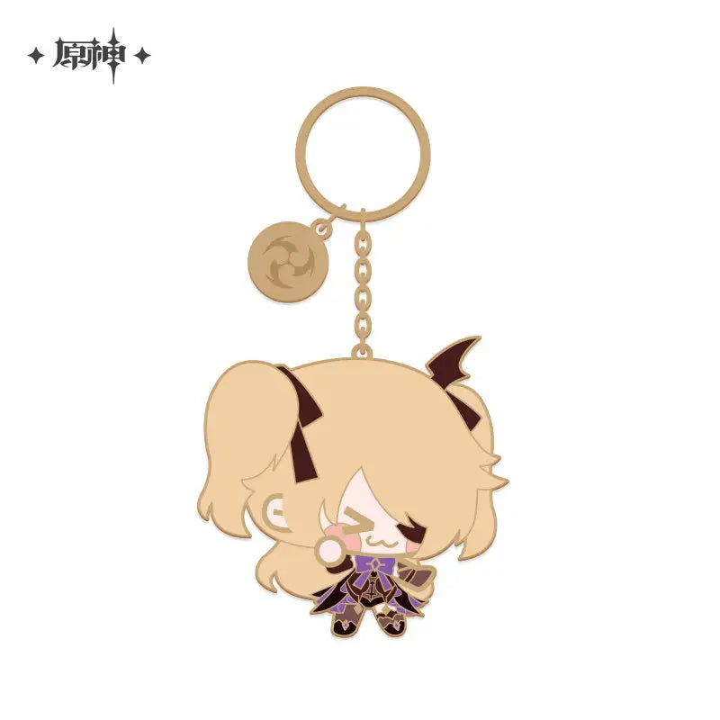 Genshin Impact Chibi Character Series Metal Keychain