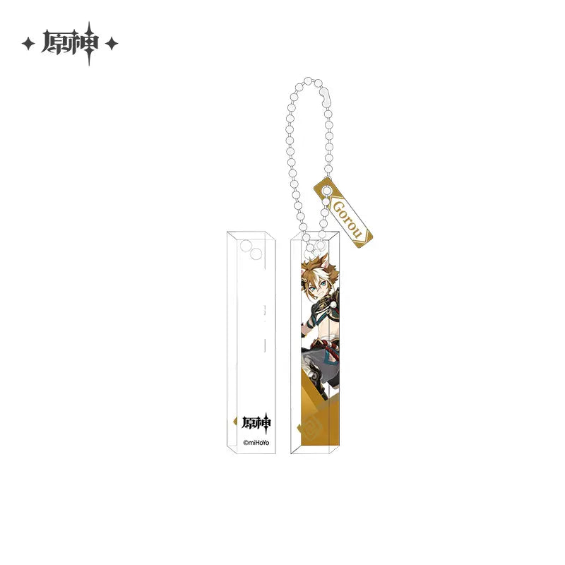 Genshin Impact Offline Store Theme Series - Thick Acrylic Long Keychain