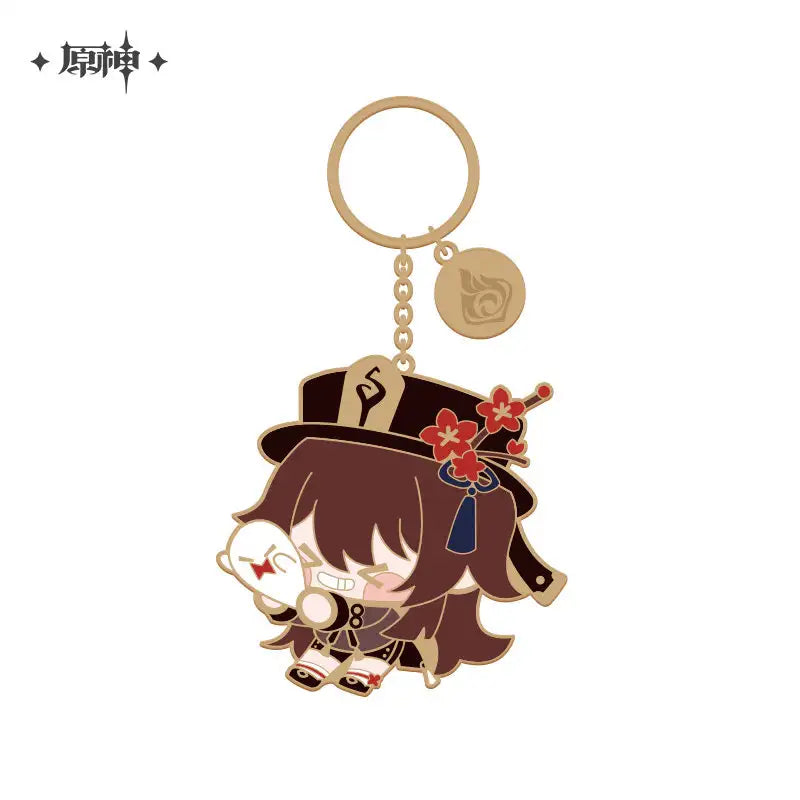 Genshin Impact Chibi Character Series Metal Keychain