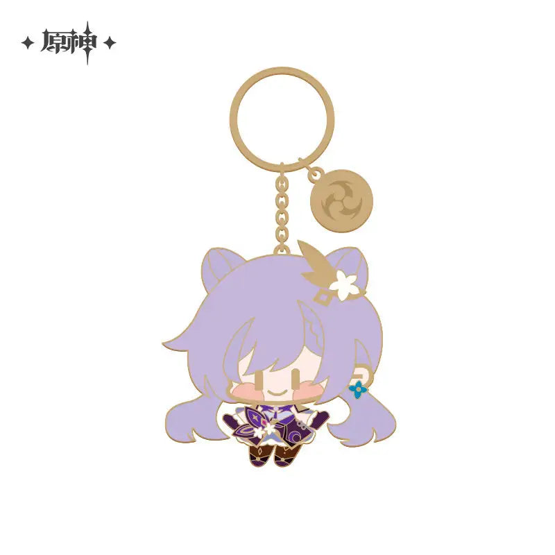 Genshin Impact Chibi Character Series Metal Keychain