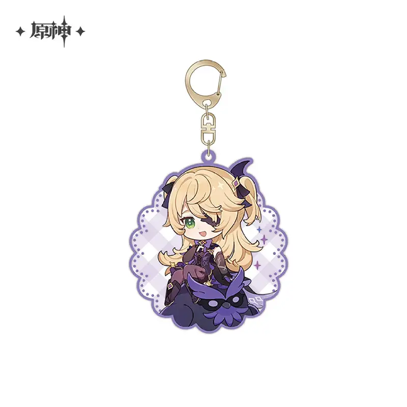 Genshin Impact Offline Store Theme Series Chibi Character Acrylic Keychain