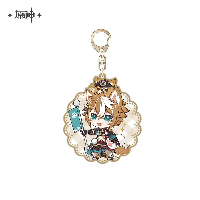 Genshin Impact Offline Store Theme Series Chibi Character Acrylic Keychain