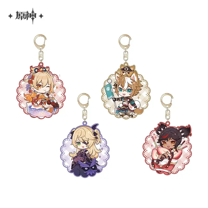 Genshin Impact Offline Store Theme Series Chibi Character Acrylic Keychain