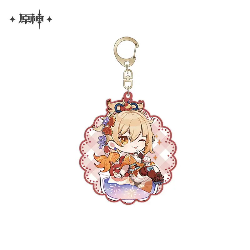 Genshin Impact Offline Store Theme Series Chibi Character Acrylic Keychain