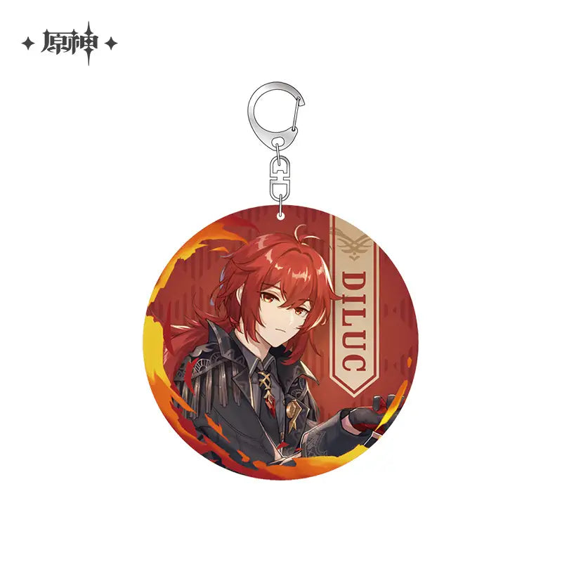 Genshin Impact Offline Store Theme Series Acrylic Keychain