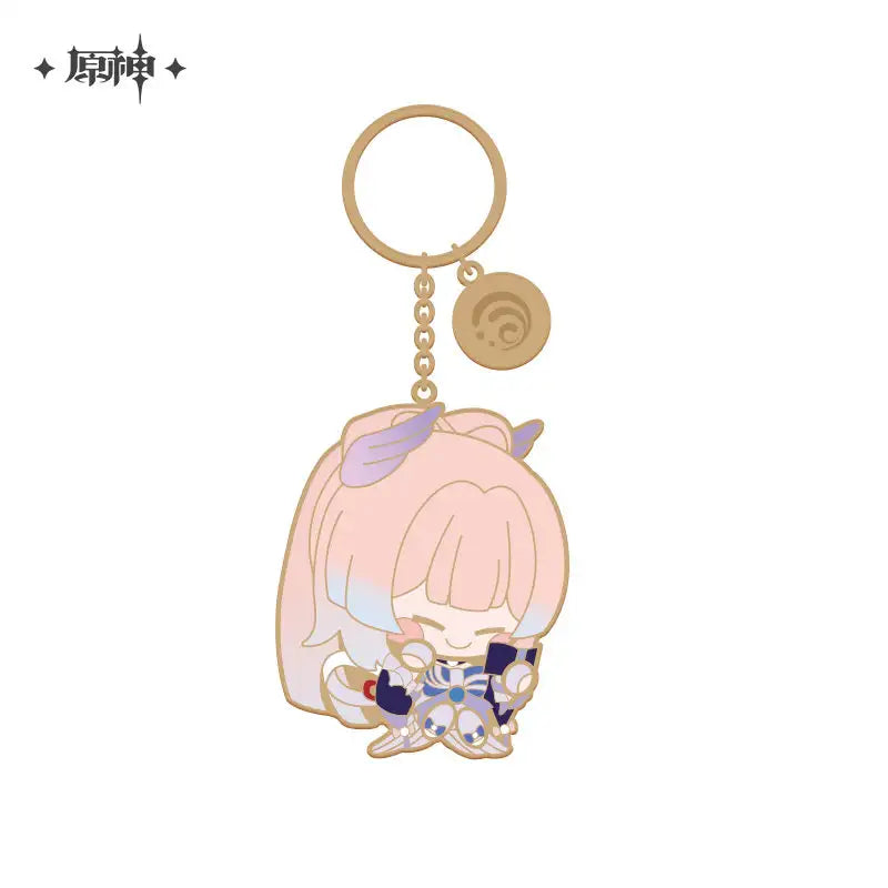 Genshin Impact Chibi Character Series Metal Keychain