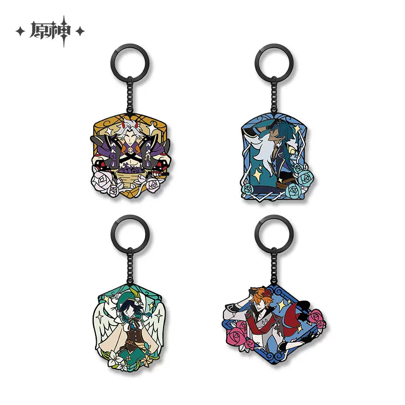 Genshin Impact Mundane Talks Series Metal Keychain