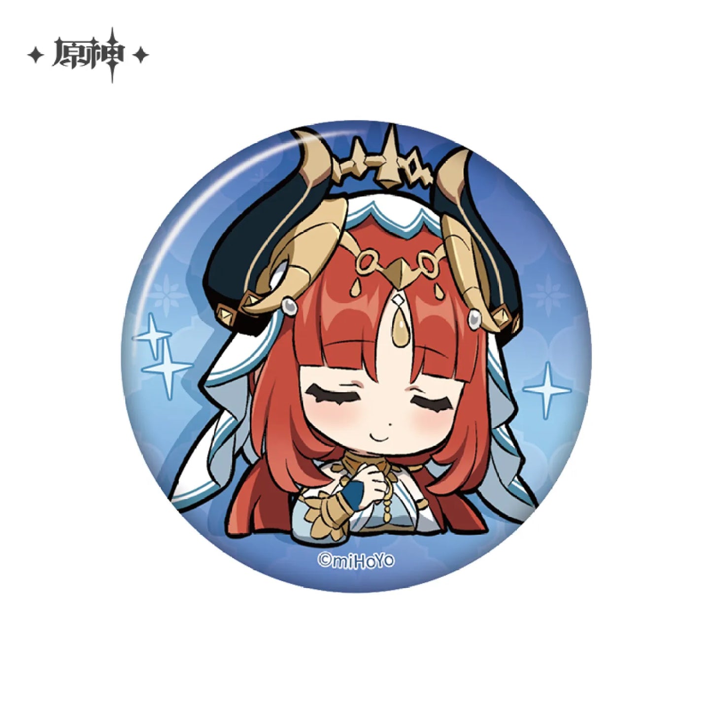 Genshin Impact Sumeru Themed Chibi Character Expression Badge