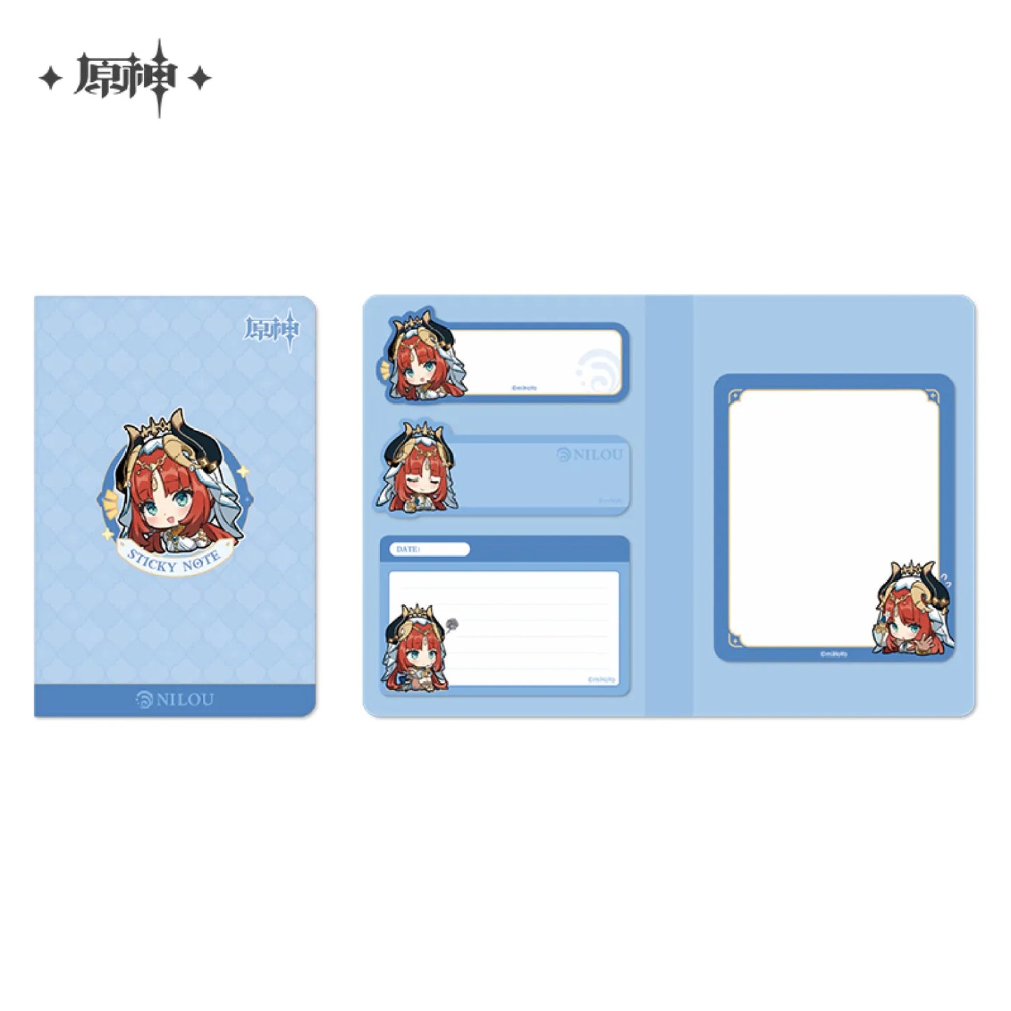 Genshin Impact Chibi Emoji Sticky Notes - Sumeru