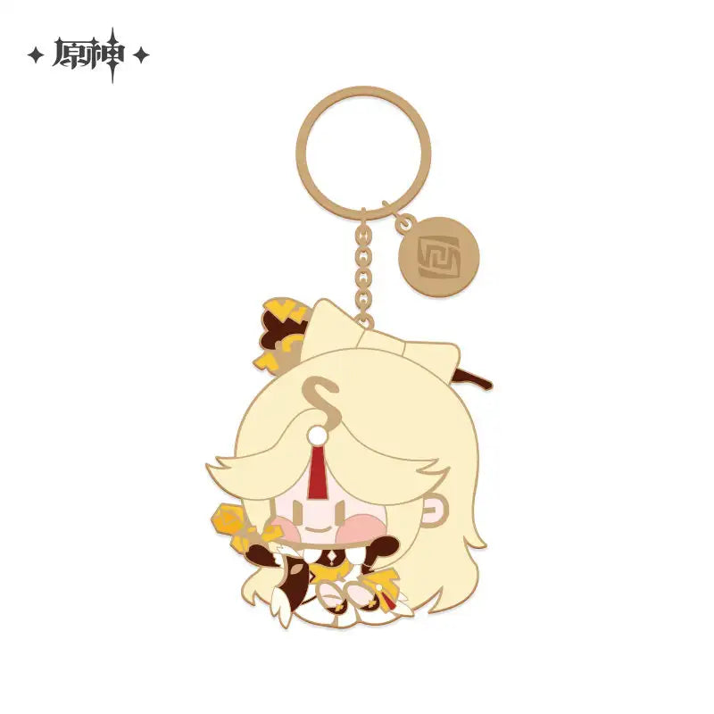 Genshin Impact Chibi Character Series Metal Keychain