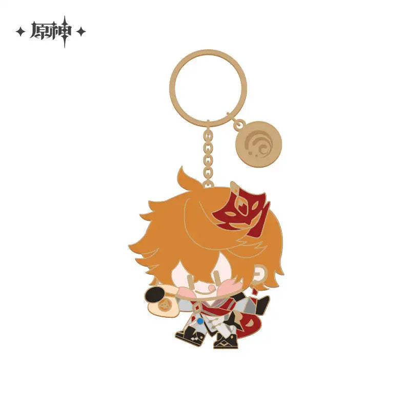 Genshin Impact Chibi Character Series Metal Keychain