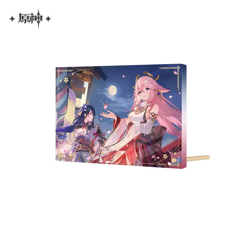 Genshin Impact Theme Thick Acrylic Display