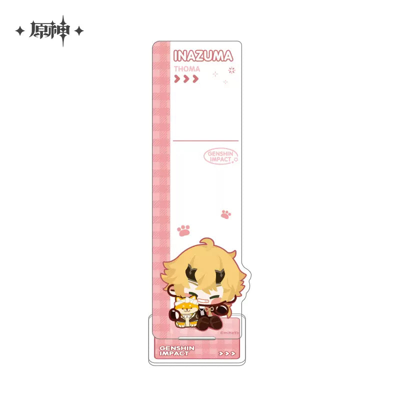 Genshin Impact Chibi Character Series Notepad Standee