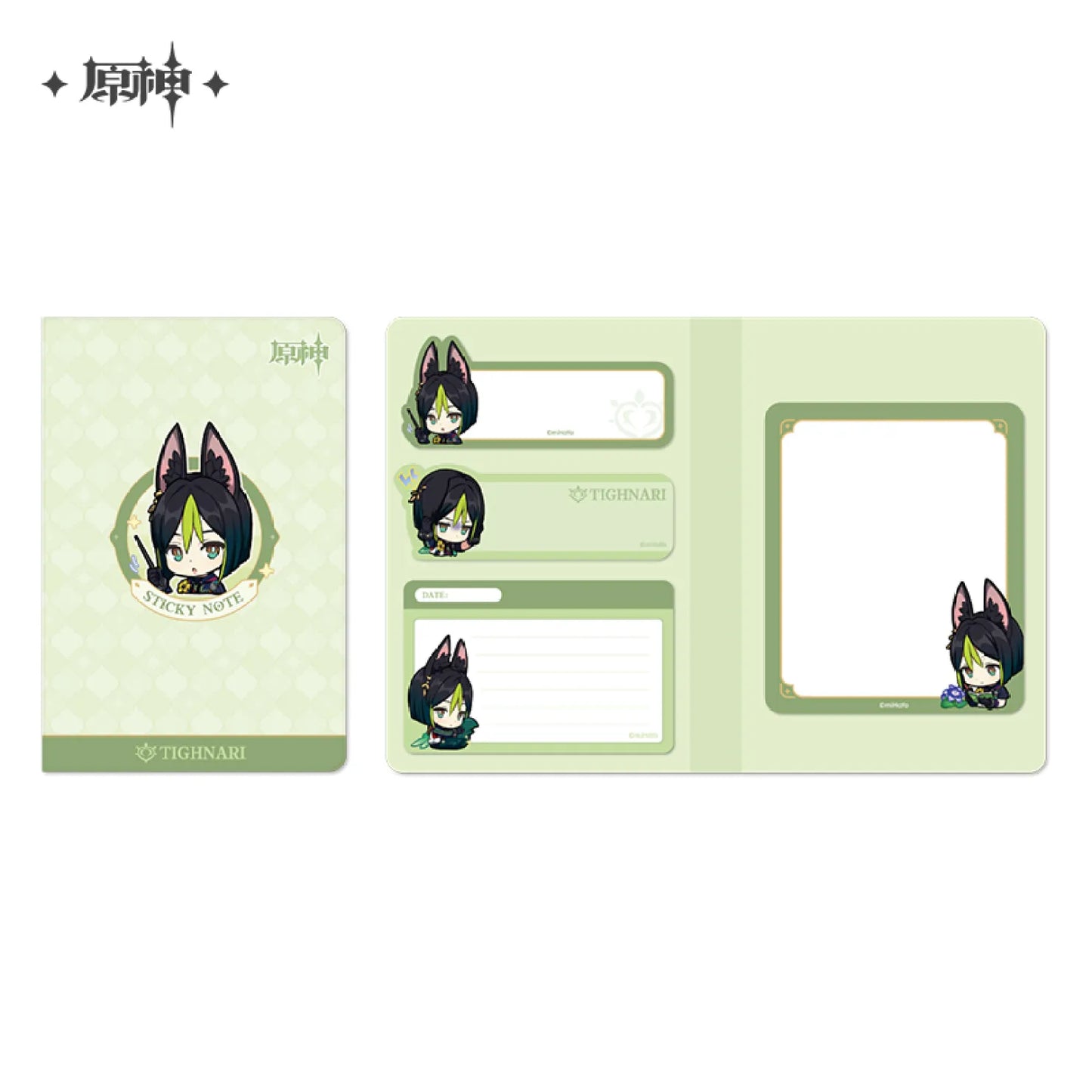 Genshin Impact Chibi Emoji Sticky Notes - Sumeru