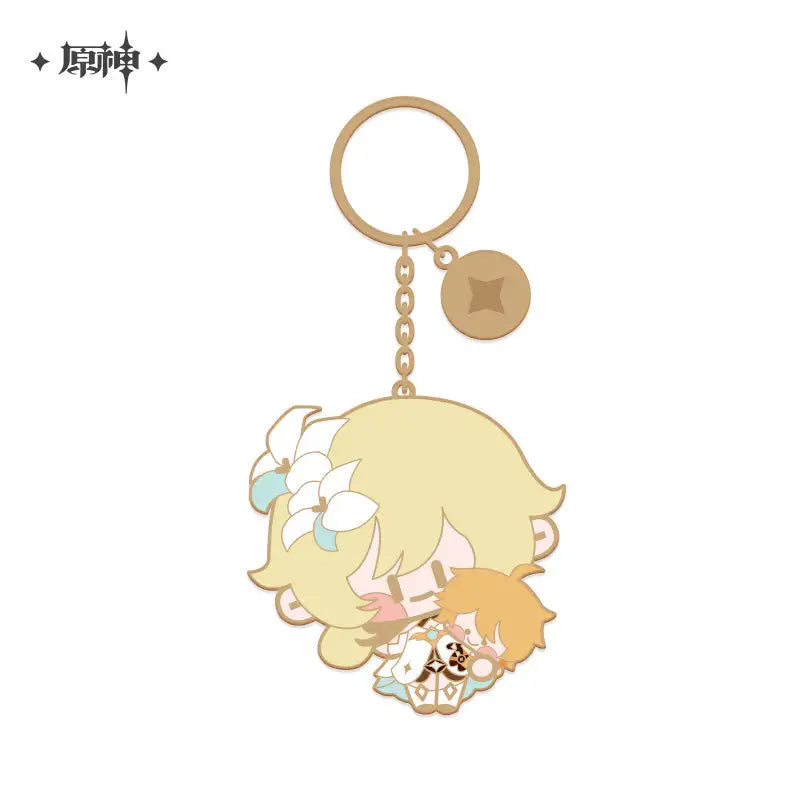 Genshin Impact Chibi Character Series Metal Keychain