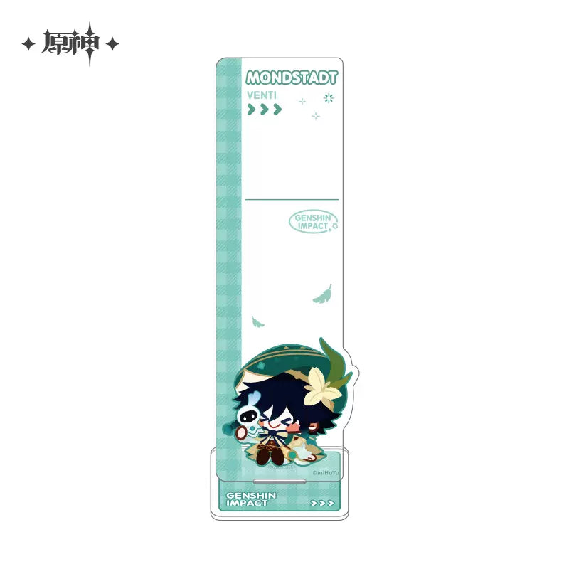 Genshin Impact Chibi Character Series Notepad Standee