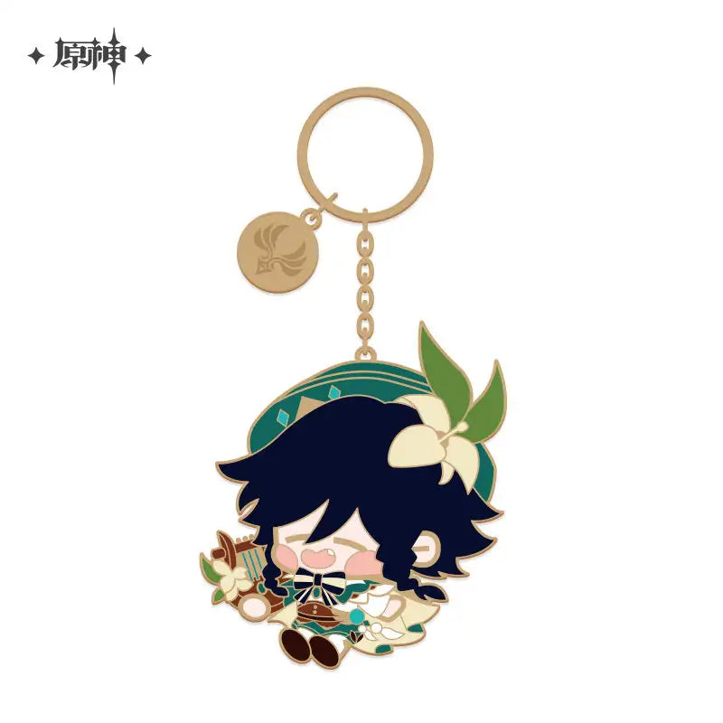 Genshin Impact Chibi Character Series Metal Keychain