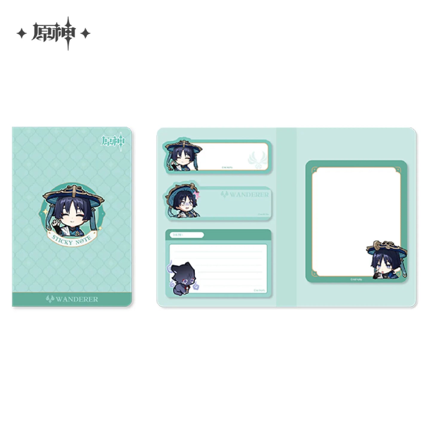 Genshin Impact Chibi Emoji Sticky Notes - Sumeru