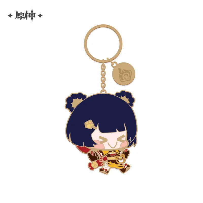 Genshin Impact Chibi Character Series Metal Keychain