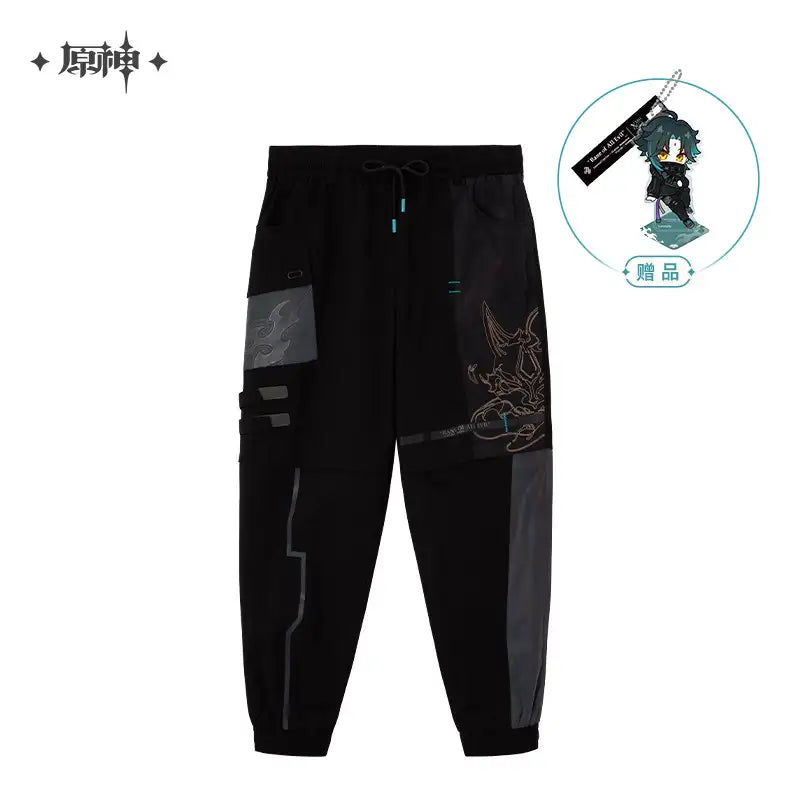 Genshin Impact Xiao Impression Theme Cargo Pants