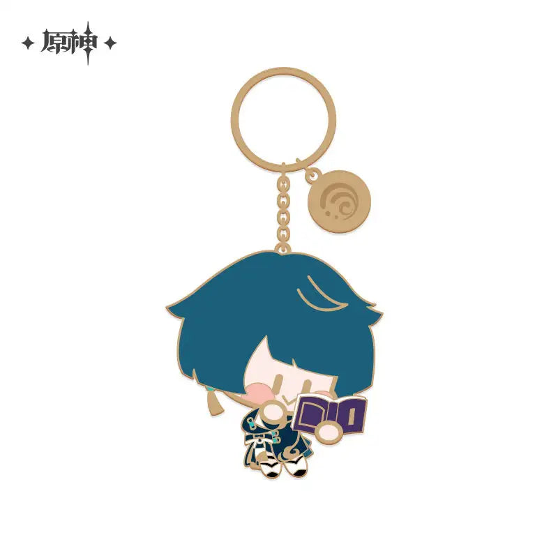 Genshin Impact Chibi Character Series Metal Keychain