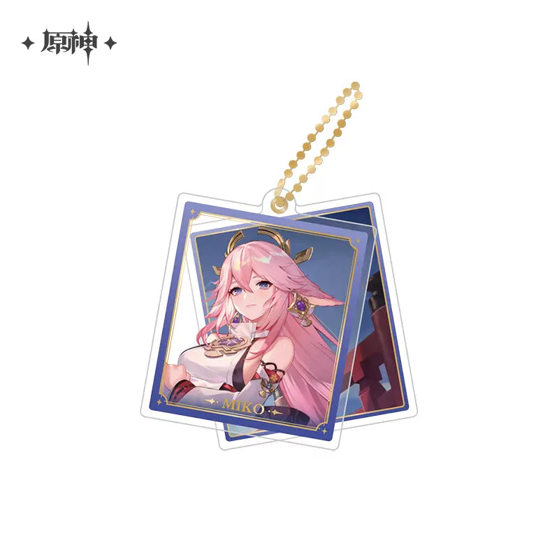 Genshin Impact Theme Character Double Layer Acrylic Keychain Vol. 2