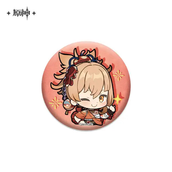 Genshin Impact Chibi Acrylic Badge