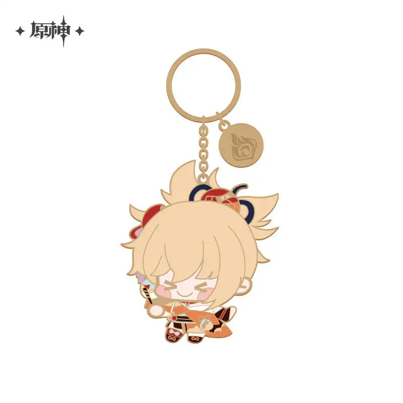 Genshin Impact Chibi Character Series Metal Keychain