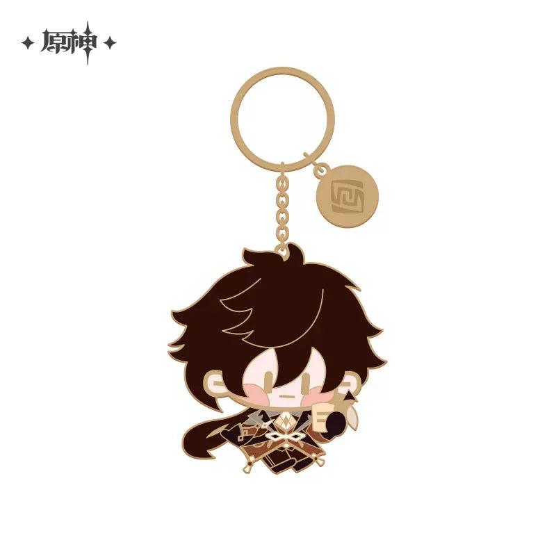 Genshin Impact Chibi Character Series Metal Keychain