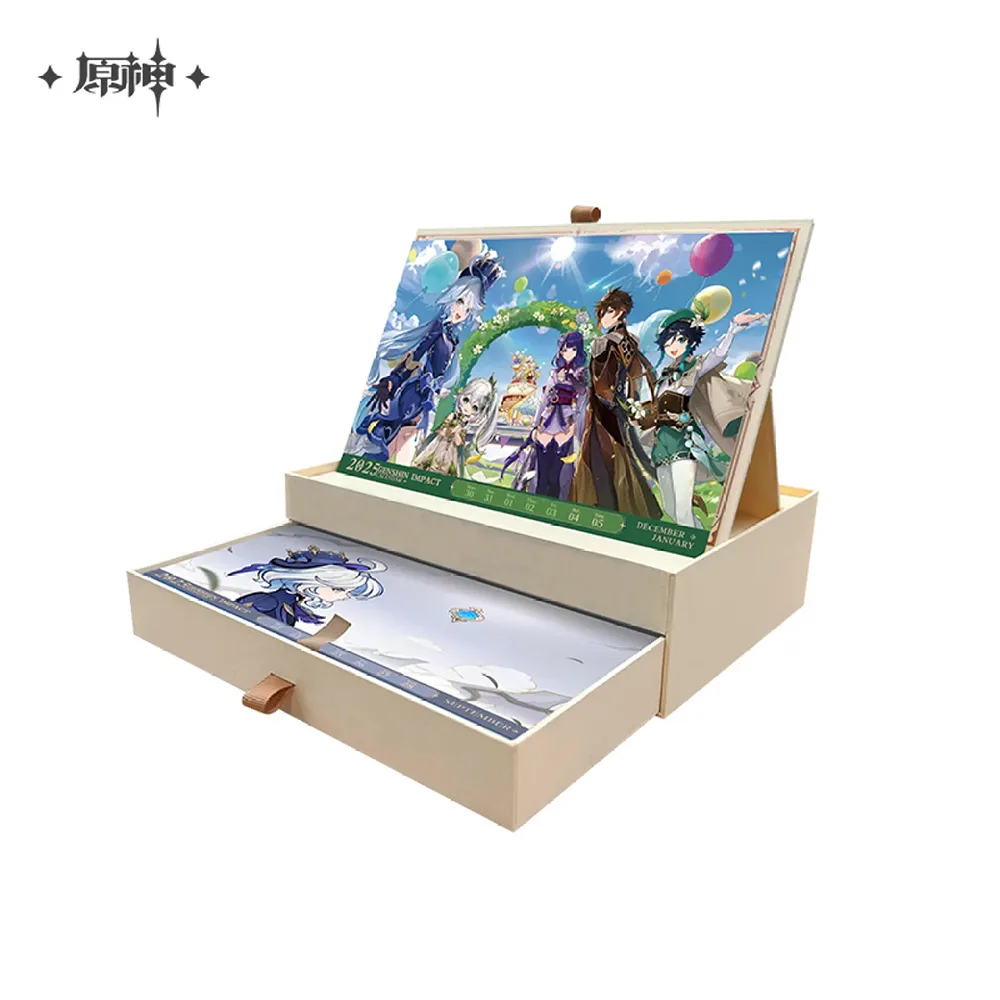 Genshin Impact 2025 Desk Calendar Gift Box
