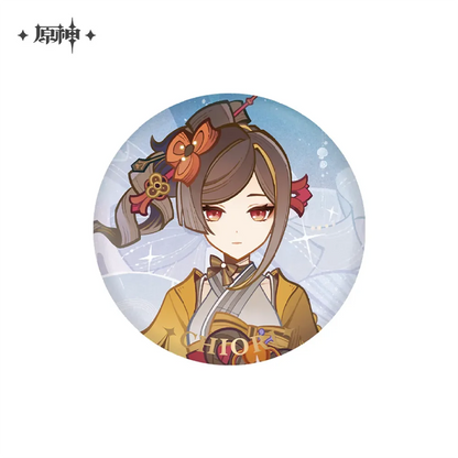 Genshin Impact Weaving the Lunar-Loomed Night Series Badge & Acrylic Stand