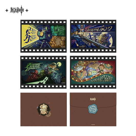 Genshin Impact 2023 Offline Exhibition Series Film Transparency Card Envelope Set