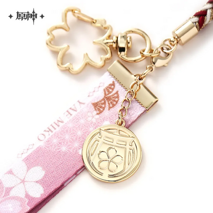 Genshin Impact Yae Miko Theme Impressions Series Metal Bookmark / Keychain