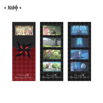 Genshin Impact The Song Burning in the Emberfire Series Badge / Film Bookmark Set