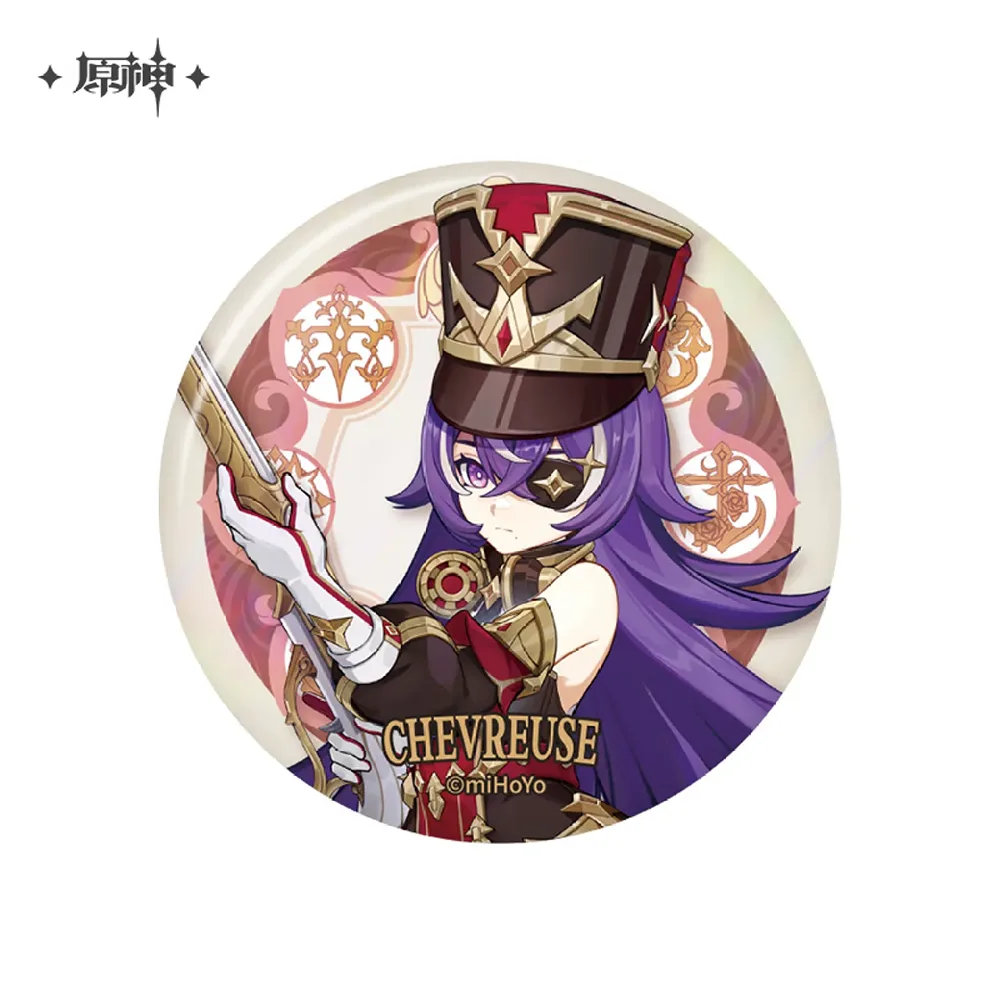 Genshin Impact Fontaine Theme Character Badge