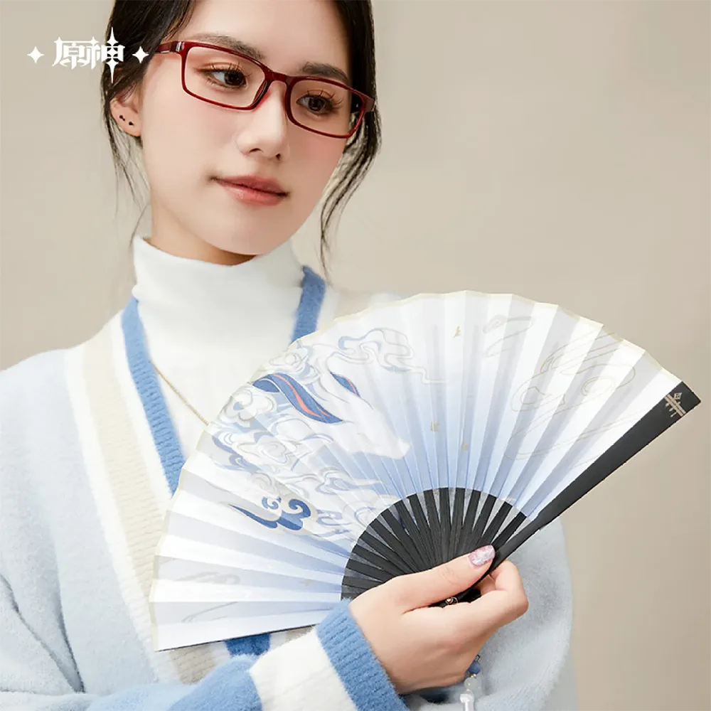 Genshin Impact Ganyu Theme Impressions Series Folding Fan