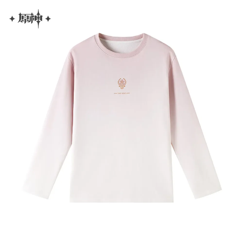 Genshin Impact Yae Miko Theme Impressions Series Gradient Long-sleeve T-shirt