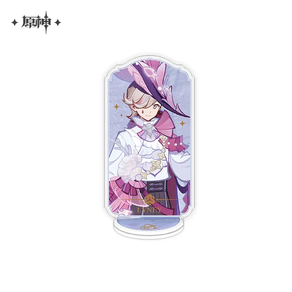 Genshin Impact Weaving the Lunar-Loomed Night Series Badge & Acrylic Stand