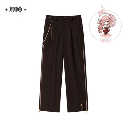 Genshin Impact Yae Miko Theme Impressions Series Casual Pants