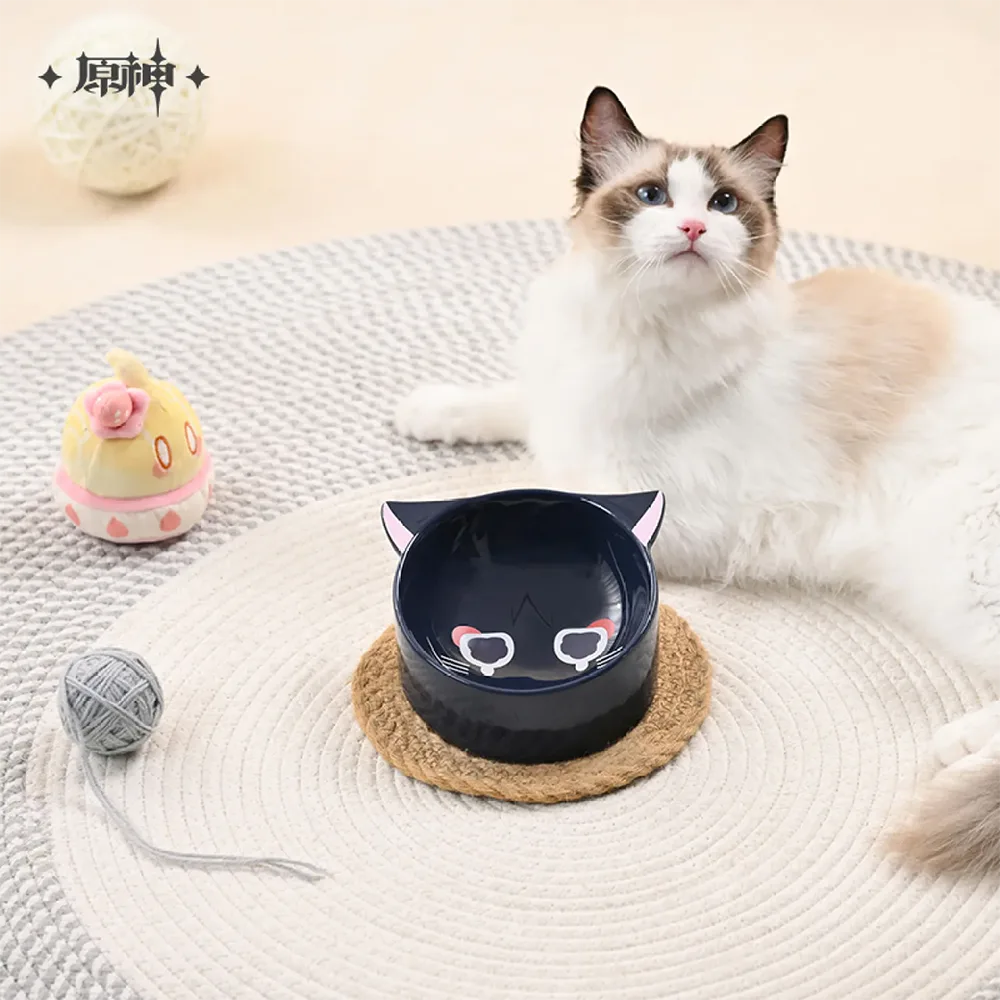 Genshin Impact Wanderer Meow Kitty Home Series: Ceramic Pet Bowl