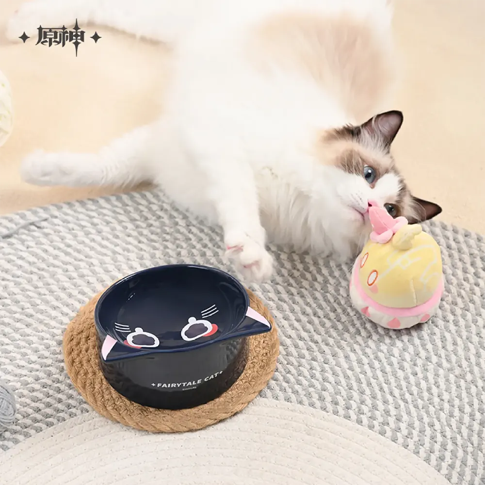 Genshin Impact Wanderer Meow Kitty Home Series: Ceramic Pet Bowl