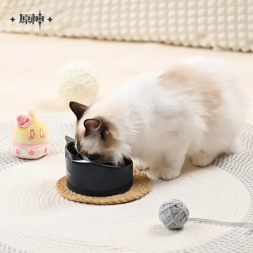 Genshin Impact Wanderer Meow Kitty Home Series: Ceramic Pet Bowl