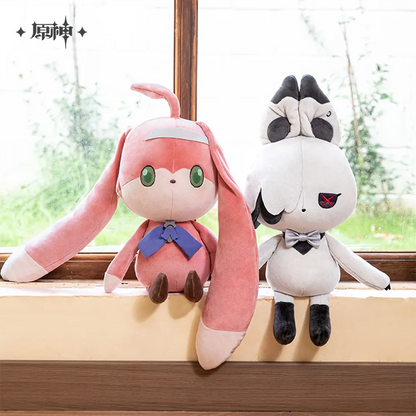 Genshin Impact The Song Burning in the Emberfire Series House of the Hearth Rabbit Arlecchino & Clervie Plushie / Keychain