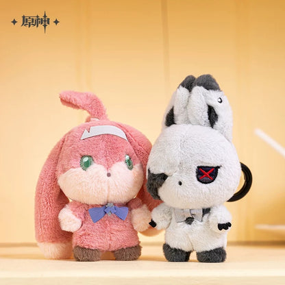 Genshin Impact The Song Burning in the Emberfire Series House of the Hearth Rabbit Arlecchino & Clervie Plushie / Keychain