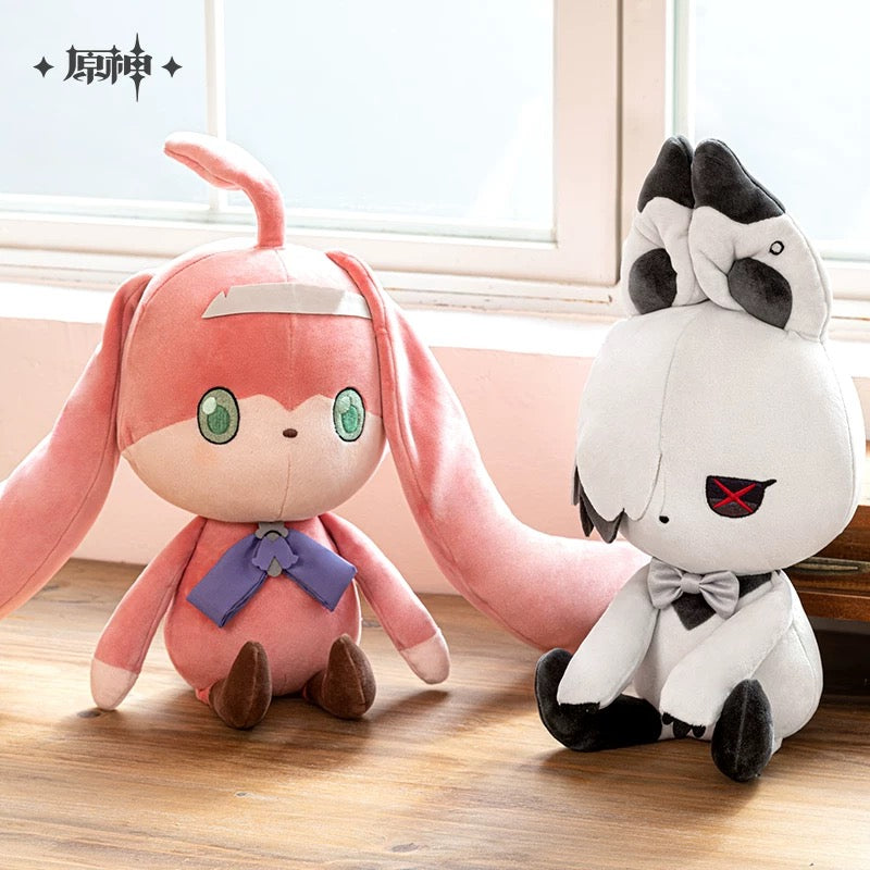 Genshin Impact The Song Burning in the Emberfire Series House of the Hearth Rabbit Arlecchino & Clervie Plushie / Keychain