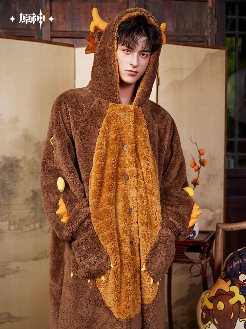 Genshin Impact Zhongli Impression Rex Lapis Home Robe